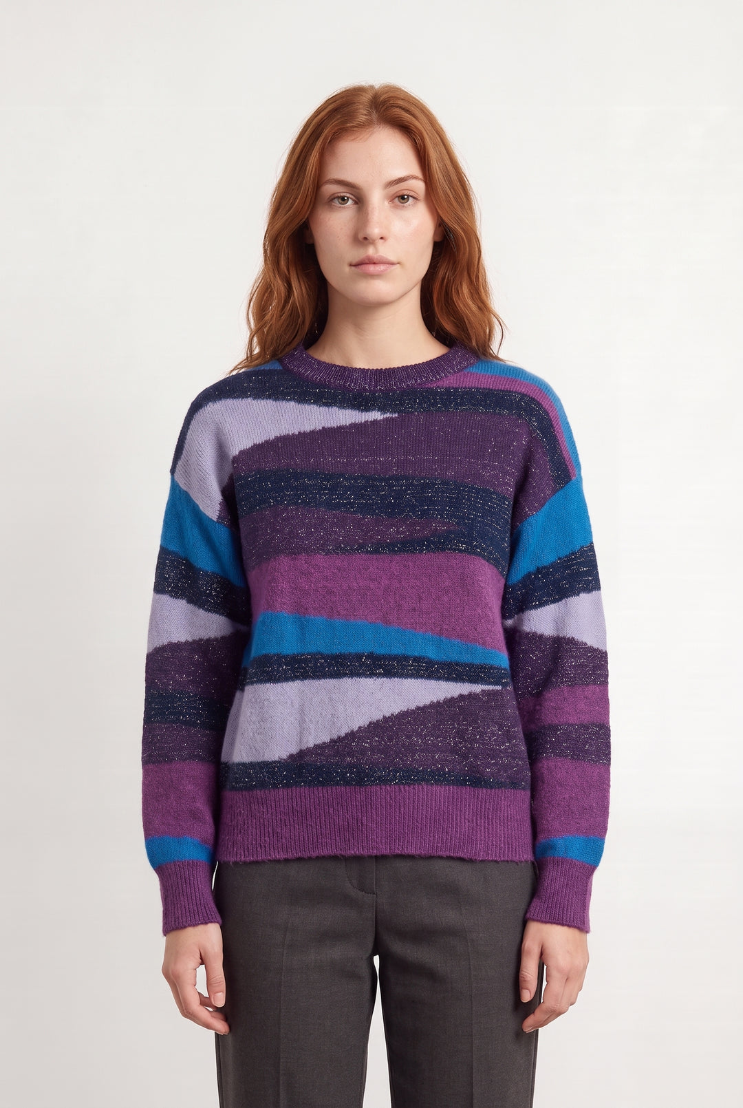 Pull Violet et Bleu - Taille S/36 de la marque Suncoo | PARAD126687 - Vendu par Paradigme - Image 1