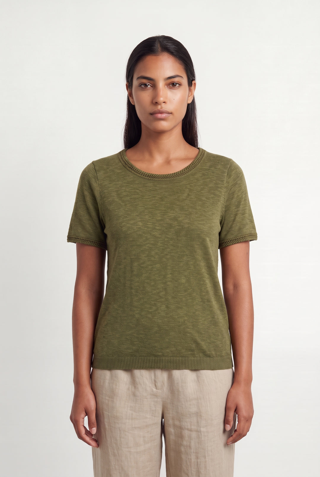 Pull À Manches Courtes Vert - Taille L/40 de la marque La Petite Etoile | PARAD126688 - Vendu par Paradigme - Image 1
