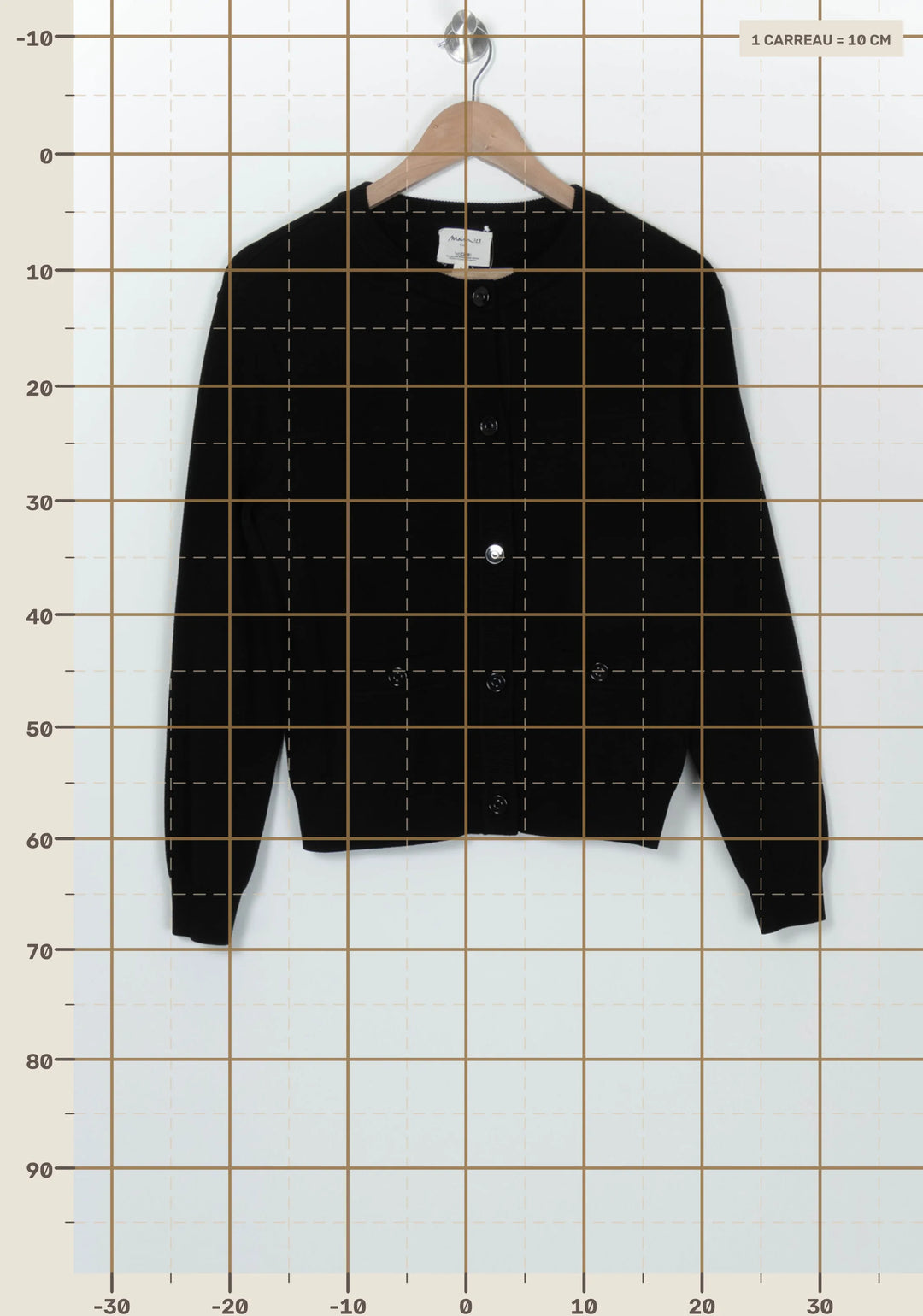 Gilet Noir - Taille S/36 de la marque Maison 123 | PARAD126693 - Vendu par Paradigme - Image 4