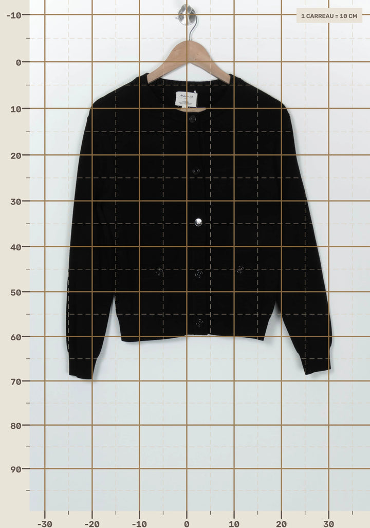 Gilet Noir - Taille S/36 de la marque Maison 123 | PARAD126693 - Vendu par Paradigme - Image 4