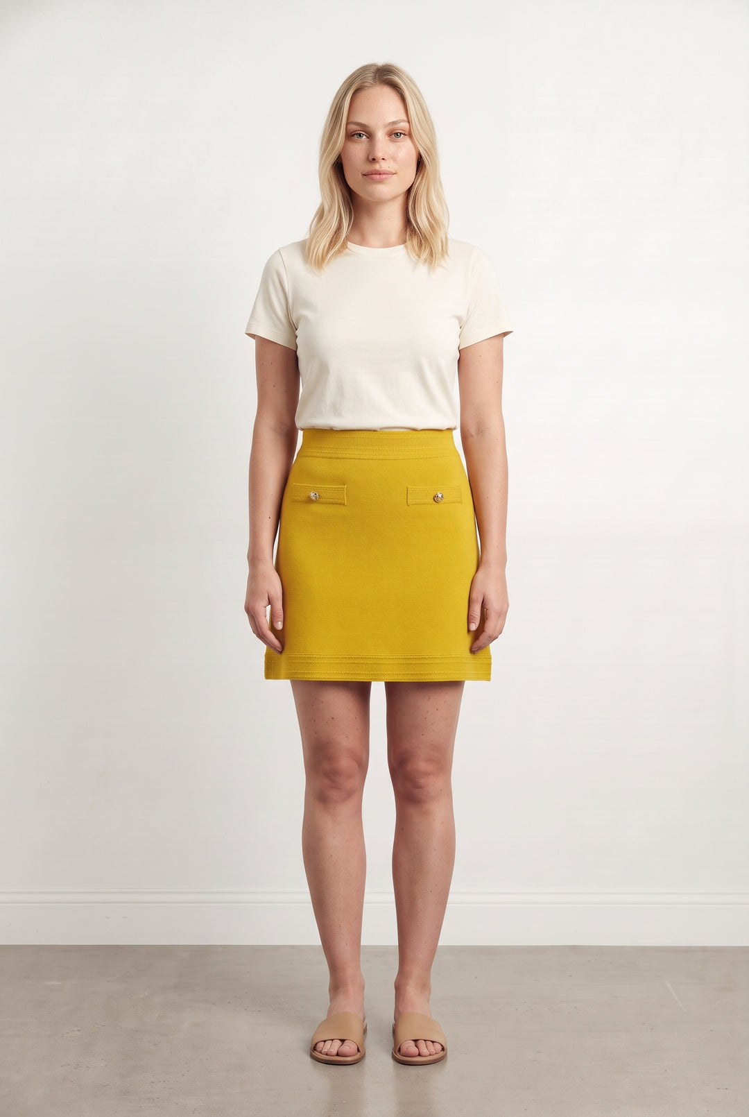 Jupe Jaune - Taille L/40 de la marque Petite Mendigote | PARAD126701 - Vendu par Paradigme - Image 1