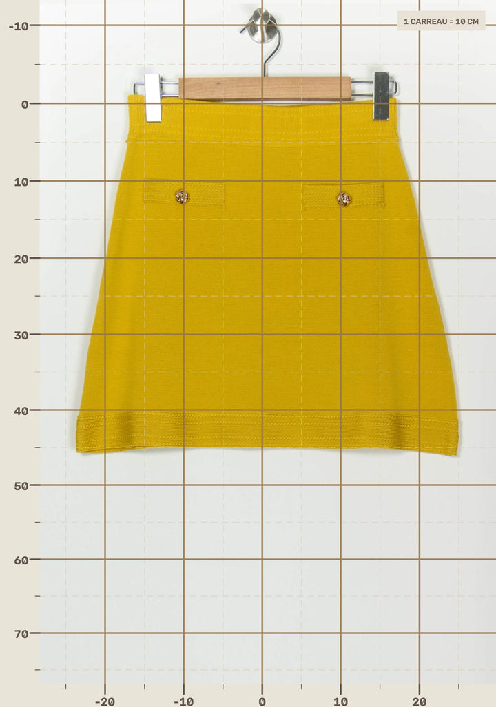 Jupe Jaune - Taille L/40 de la marque Petite Mendigote | PARAD126701 - Vendu par Paradigme - Image 4