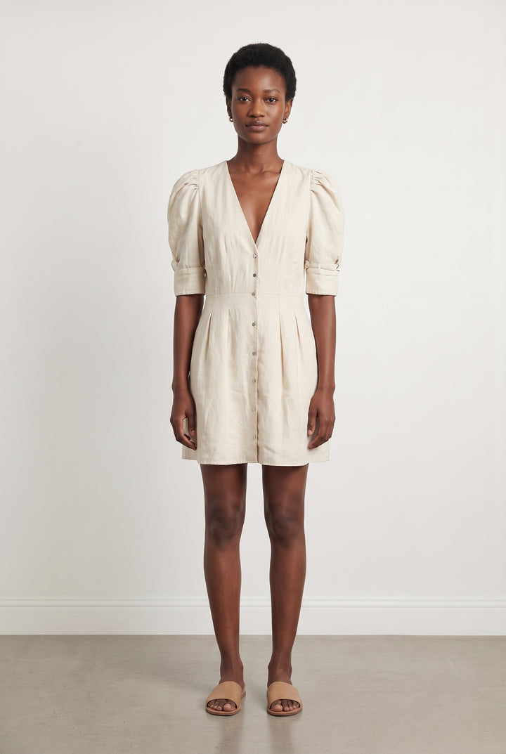 Robe Patineuse Beige - Taille M/38 de la marque ba&sh | PARAD12882 - Vendu par Paradigme - Image 1