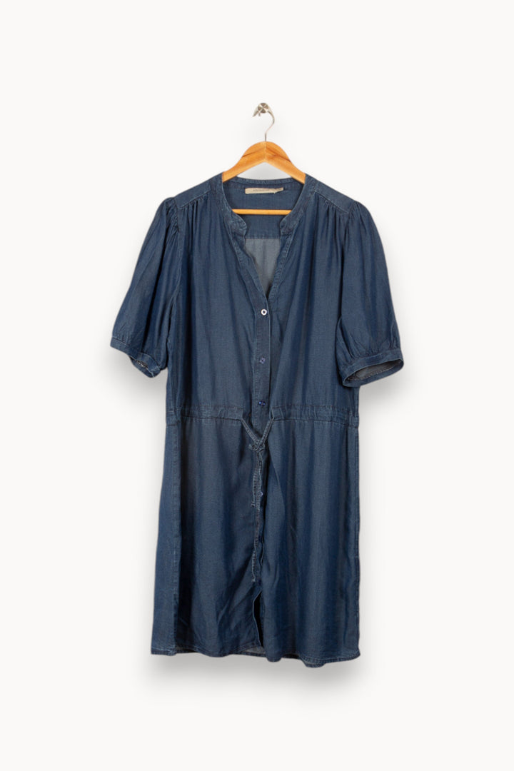 Robe courte fluide bleu denim - XL/42