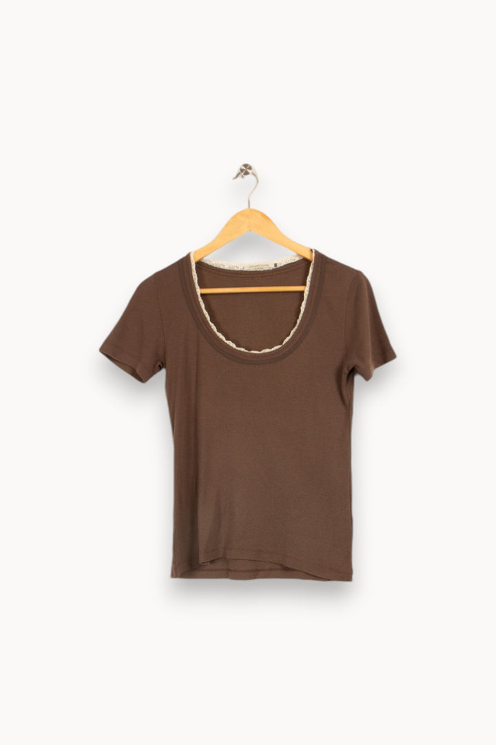 T-shirt marron - Taille M/38