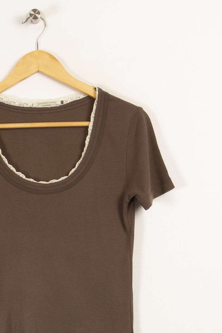 T-shirt marron - Taille M/38