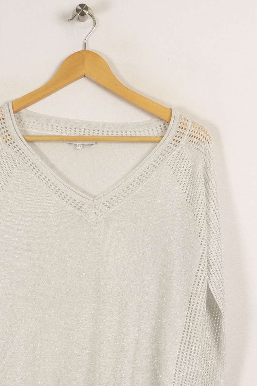 Pull gris pailleté - Taille M/38