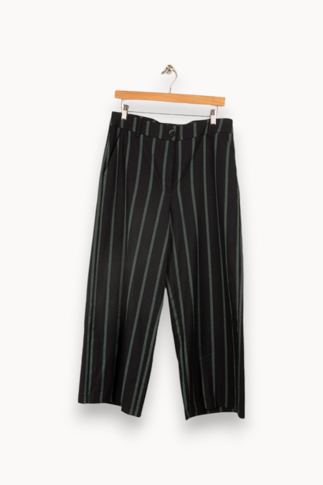 Pantalon large à rayures vertes -  L/40