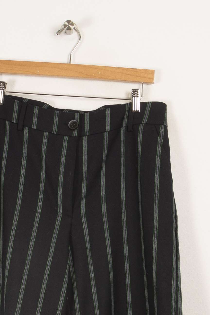 Pantalon large à rayures vertes -  L/40