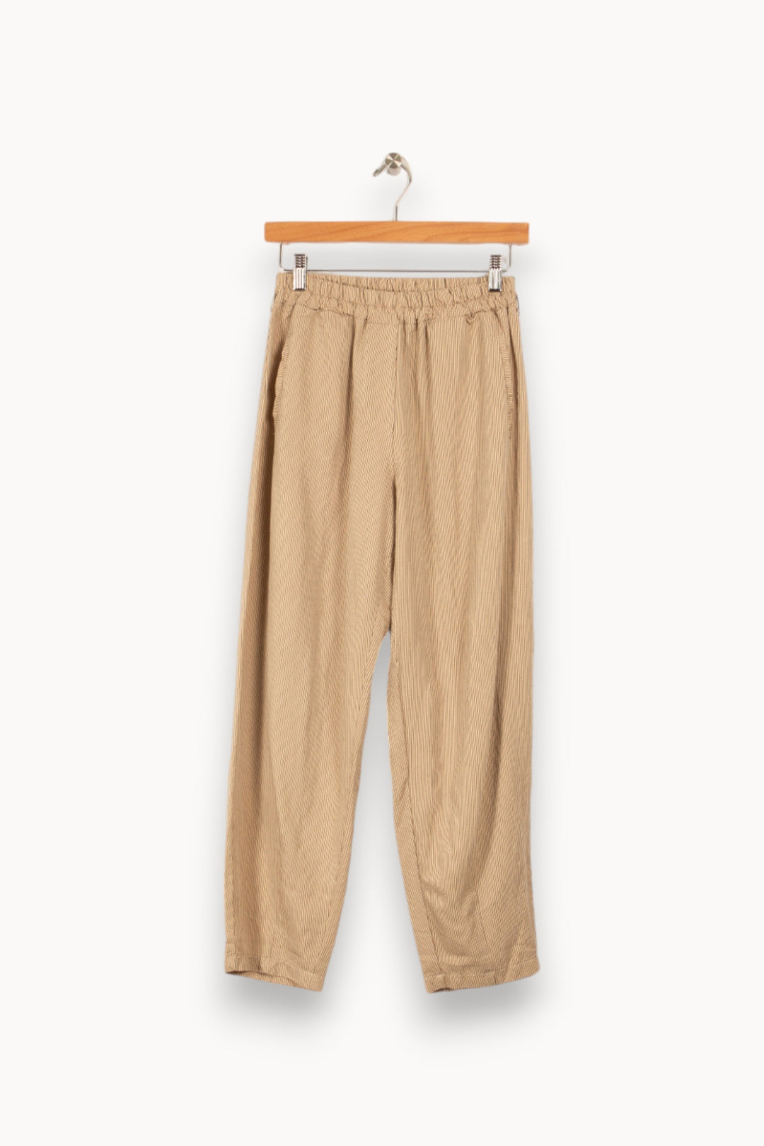 Pantalon beige à rayures noires - Taille L/40