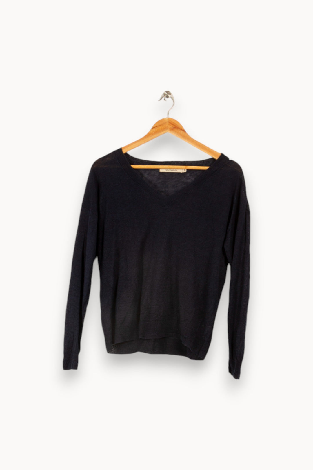 Pull fluide en lin, manches courtes -  XS/34