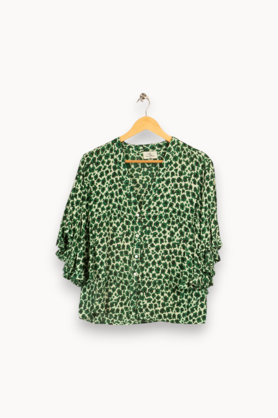 Chemise verte à motifs - Taille S/36