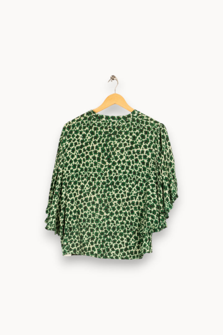 Chemise verte à motifs - Taille S/36