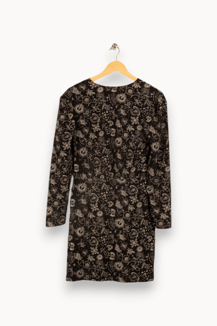 Robe noire avec dessins - Taille S/36