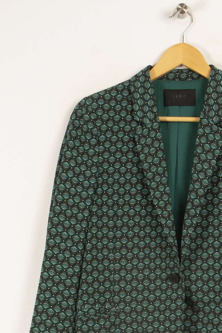 Veste verte à motifs - Taille S/36