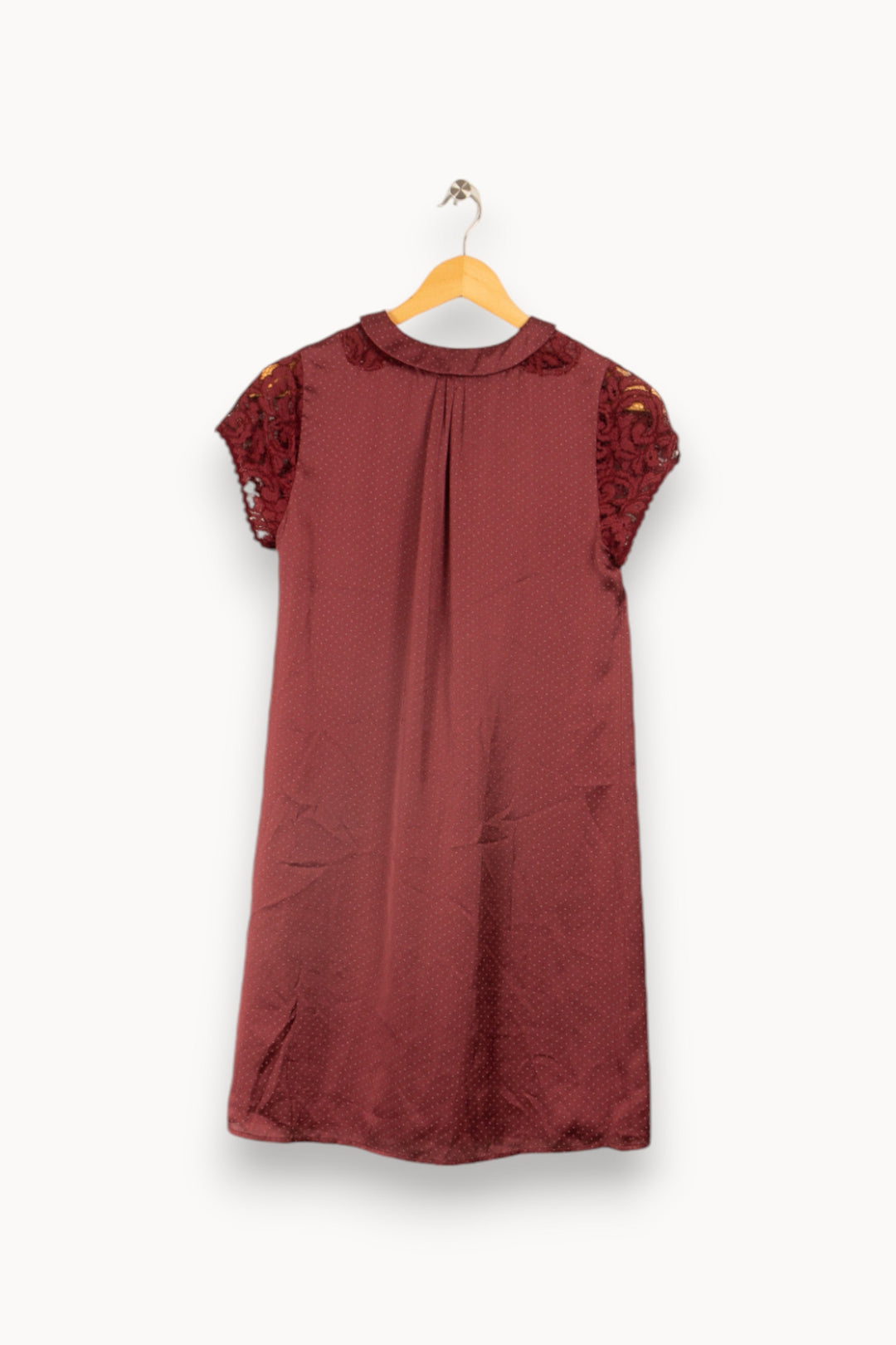 Robe bordeaux à pois - Taille M/38