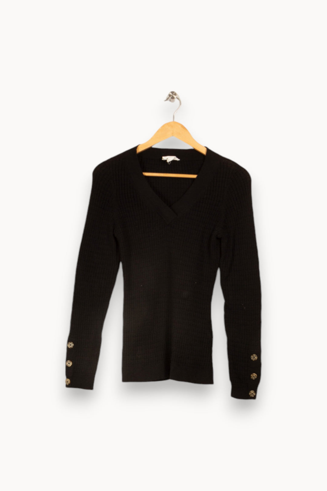 Pull noir en maille - Taille M/38