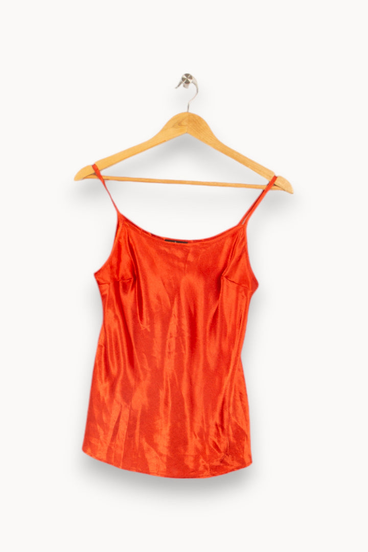 Débardeur orange foncé satiné - Taille M/38