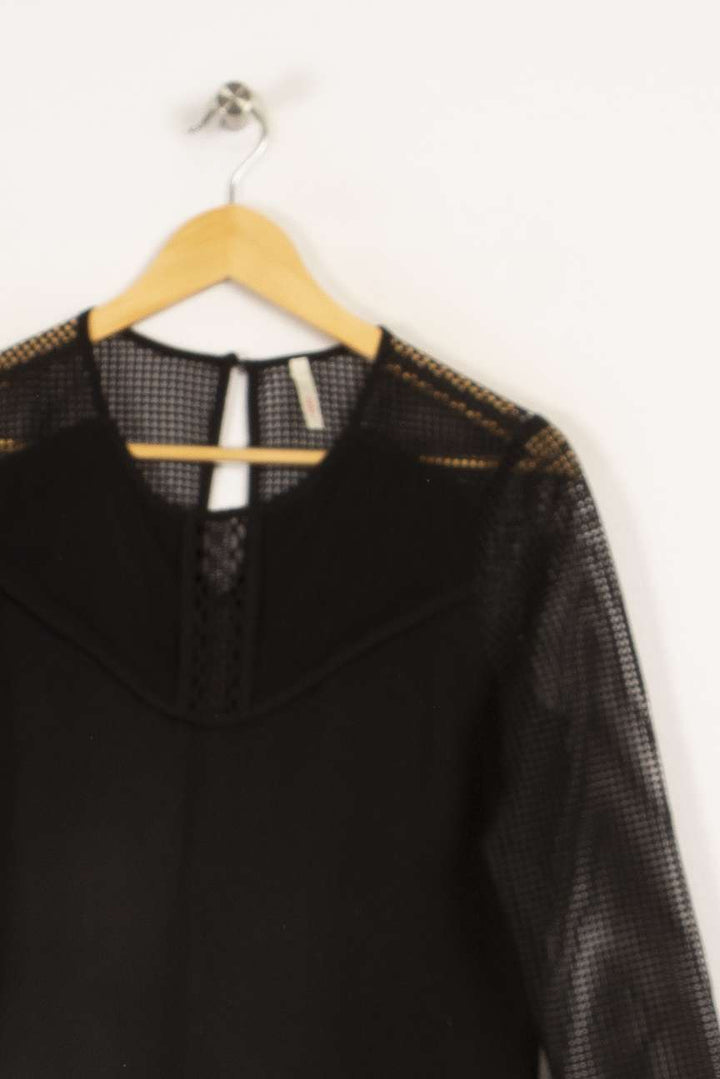 Robe noire avec détails - Taille S/36