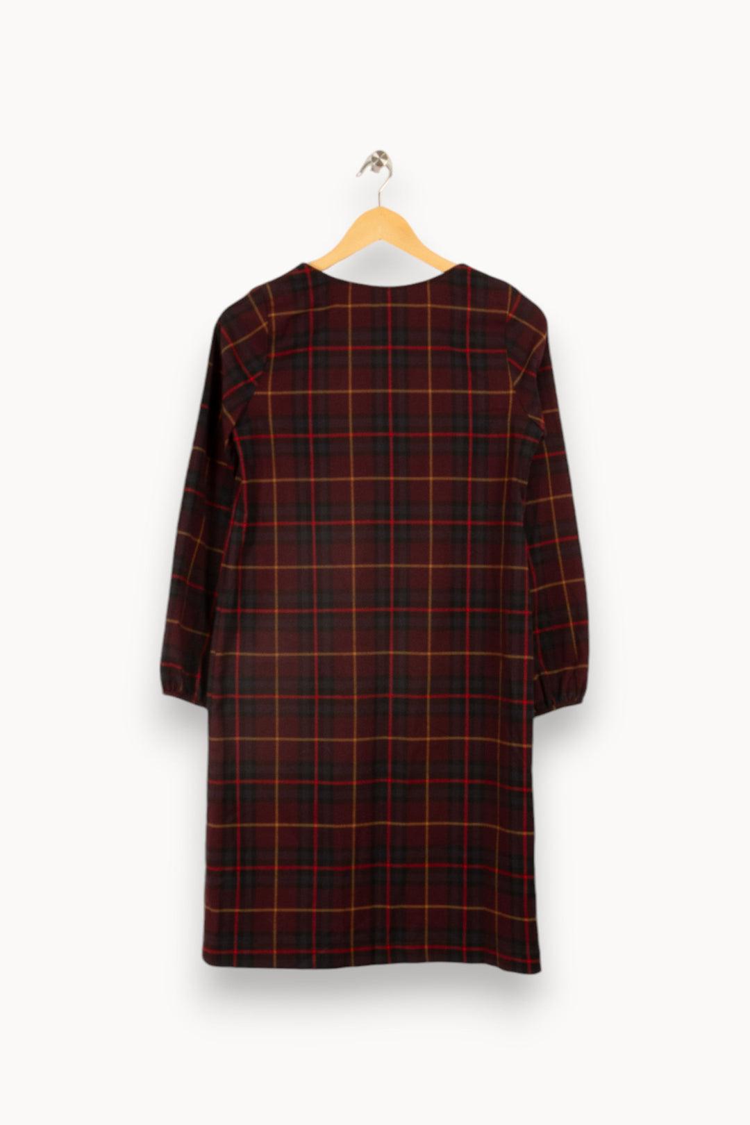 Robe bordeaux à carreaux - Taille S/36