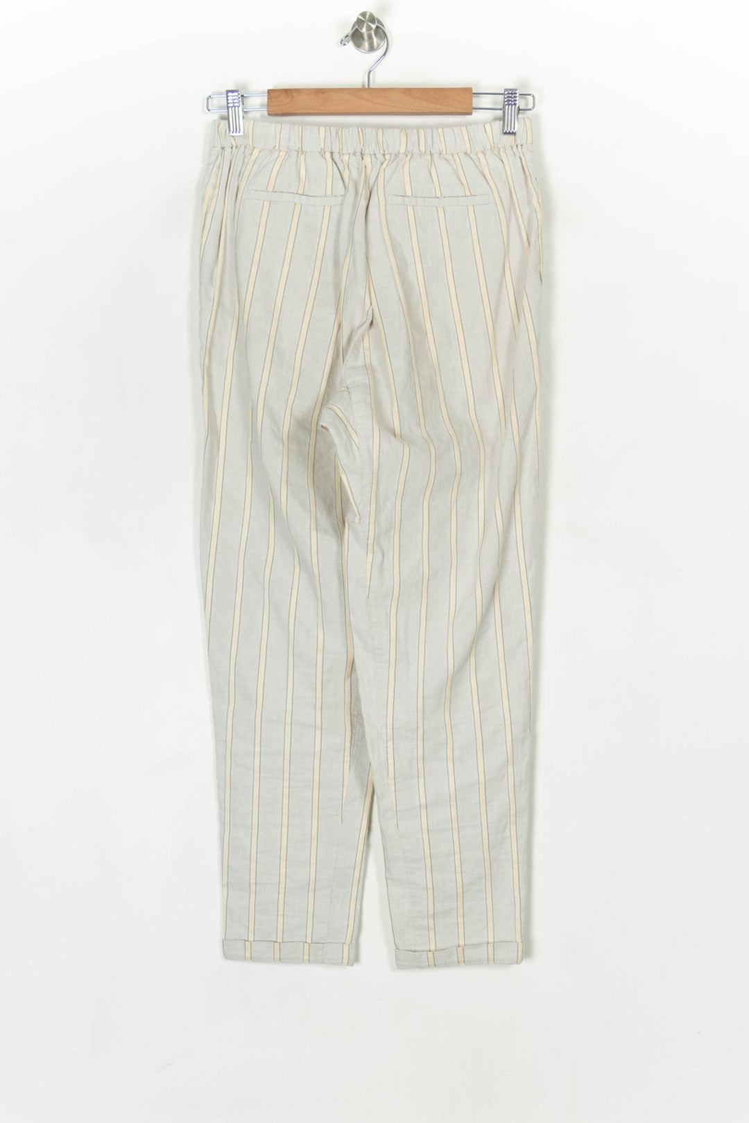 Pantalon Rayé Gris et Beige - Taille S/36 de la marque Bellerose | PARAD13706 - Vendu par Paradigme - Image 5