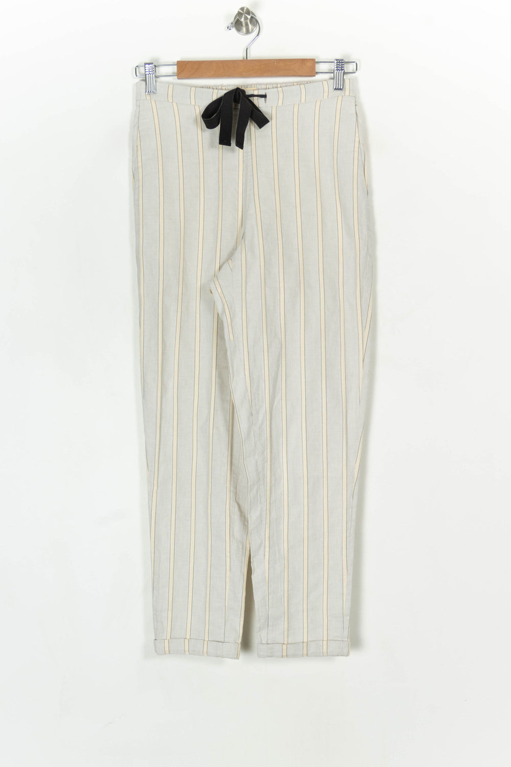 Pantalon Rayé Gris et Beige - Taille S/36 de la marque Bellerose | PARAD13706 - Vendu par Paradigme - Image 2