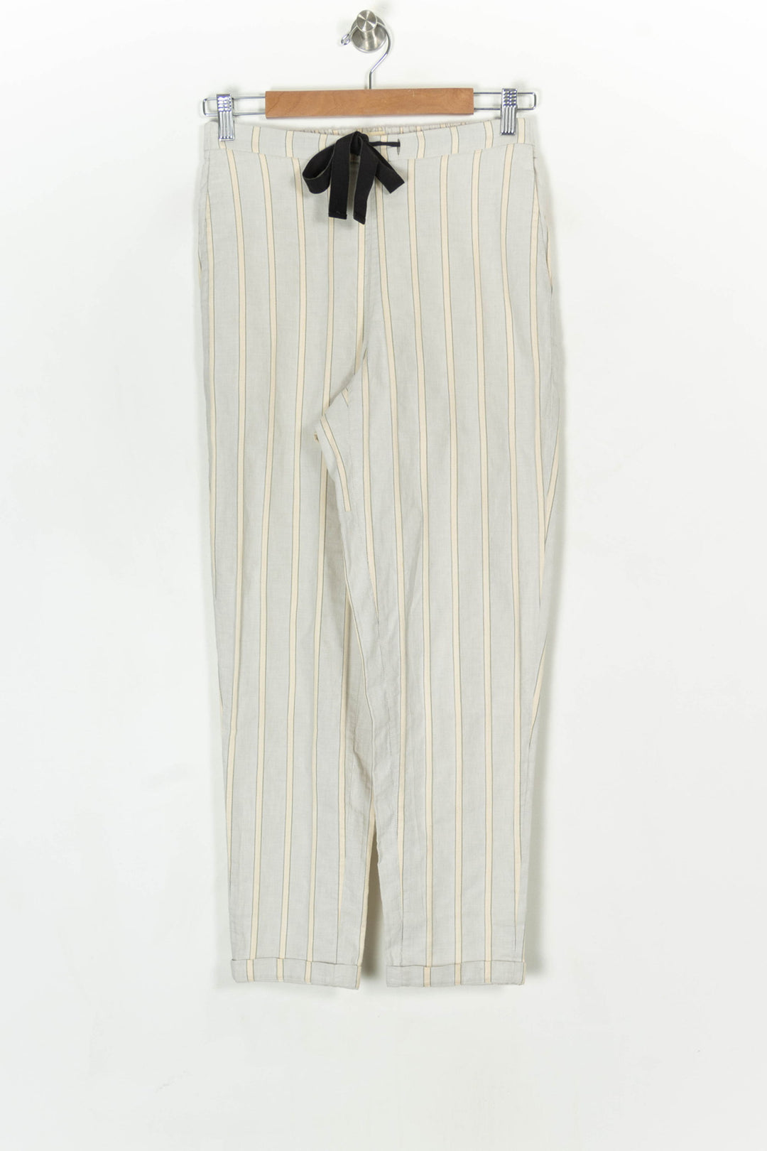 Pantalon Rayé Gris et Beige - Taille S/36 de la marque Bellerose | PARAD13706 - Vendu par Paradigme - Image 2