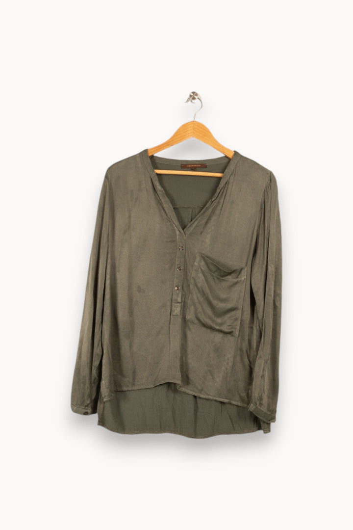 Chemise verte satinée - Taille M/38