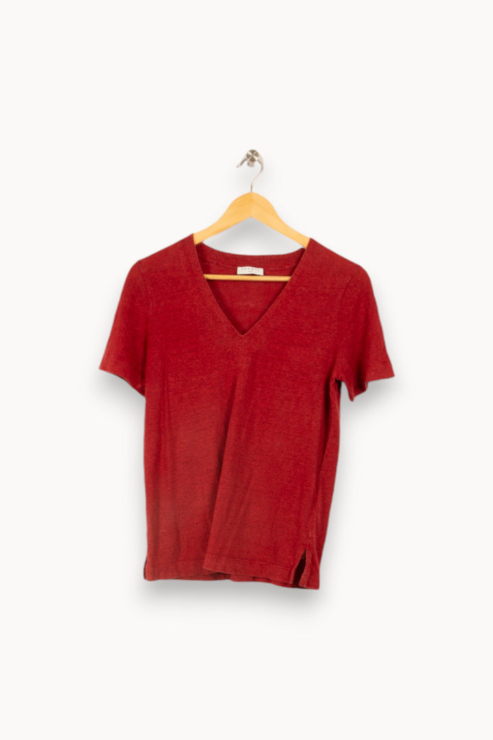 T-shirt bordeaux - Taille S/36