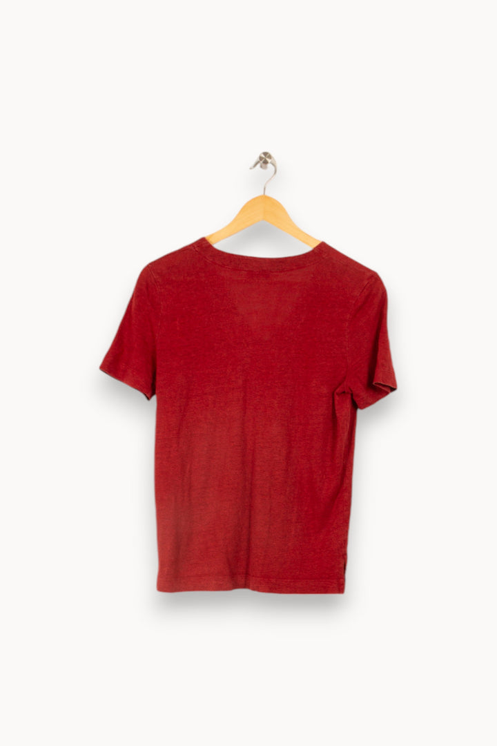 T-shirt bordeaux - Taille S/36