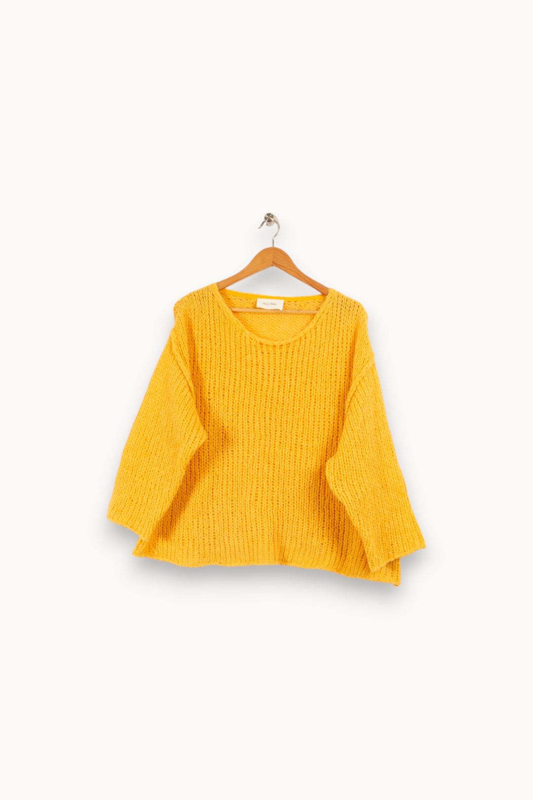 Pull en maille jaune - Taille Unique