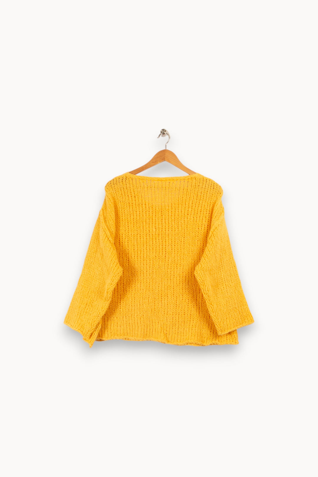 Pull en maille jaune - Taille Unique