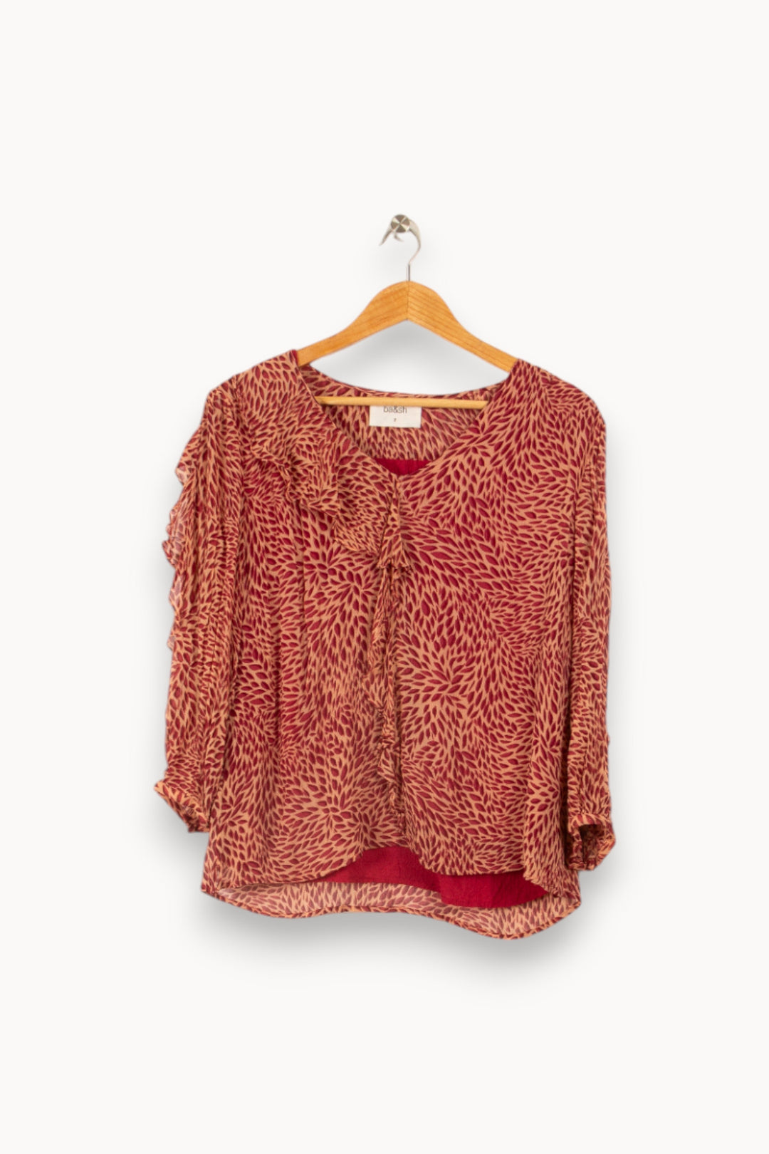 Blouse rose à motifs - Taille M/38