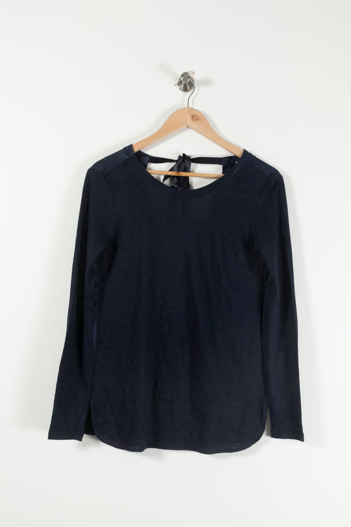 Blouse Bleue - Taille S/36 de la marque Sandro | PARAD13812 - Vendu par Paradigme - Image 2