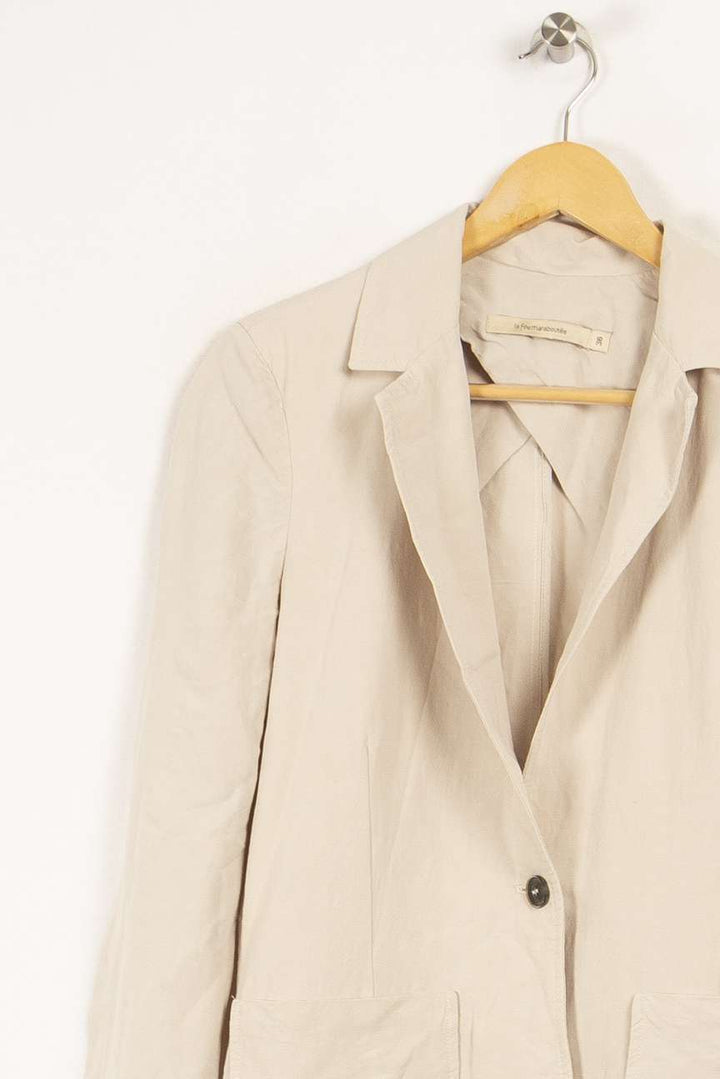 Veste de tailleur beige - Taille S/36