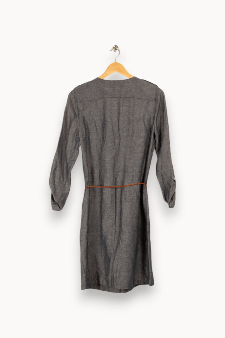 Robe longue gris-bleu - Taille M/38