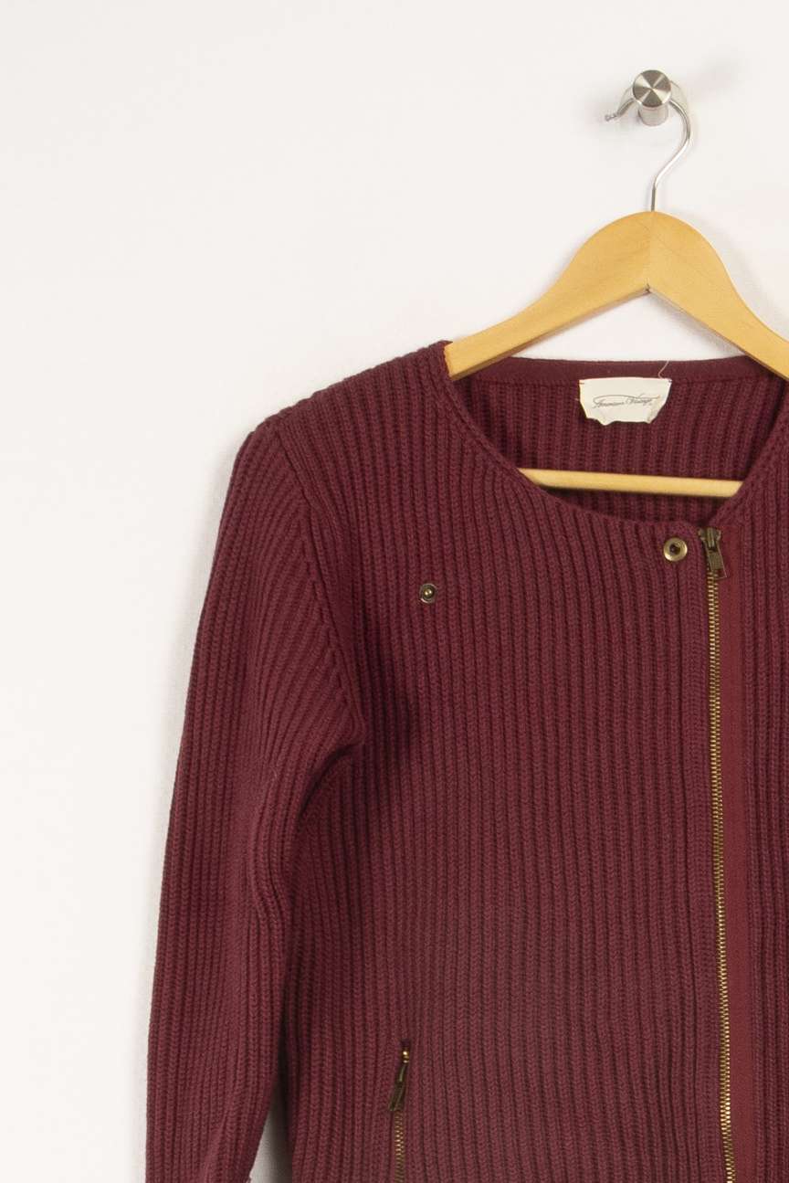 Gilet bordeaux - Taille S/36