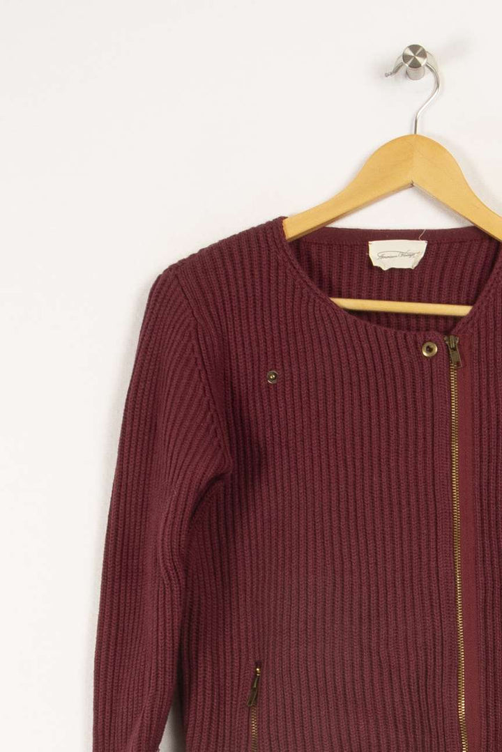 Gilet bordeaux - Taille S/36