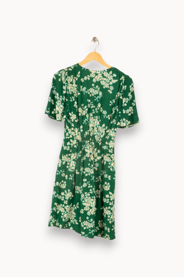 Robe verte à motifs - Taille S/36