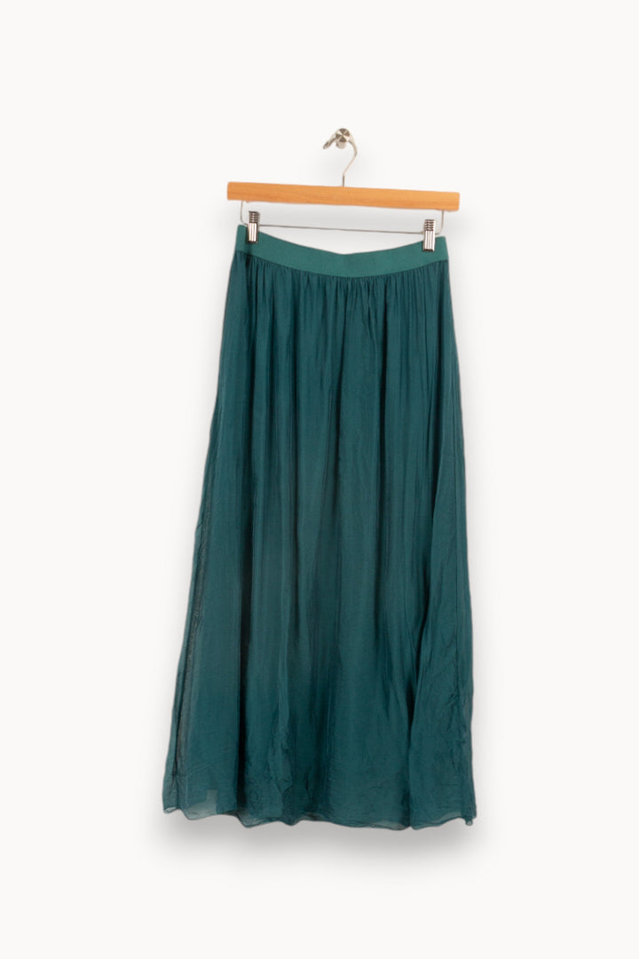 Jupe midi en voile de viscose soie -  M/38