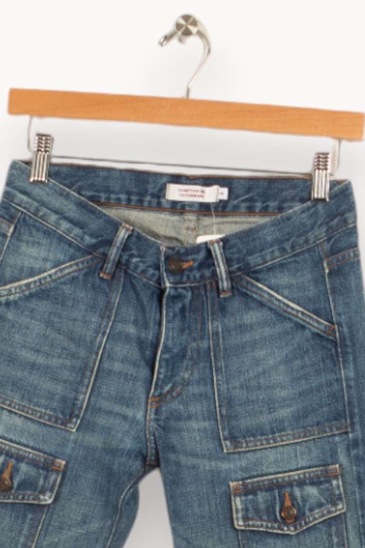 Jean bleu à poches - Taille S/36