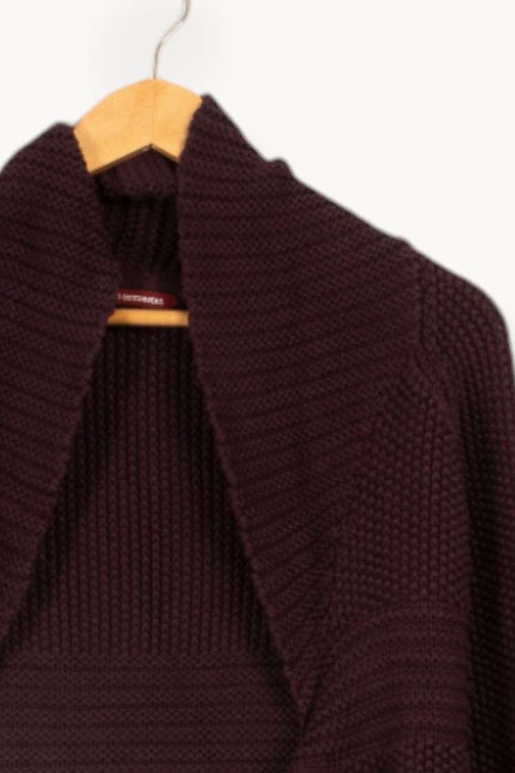 Cardigan en maille violet - Taille S/36