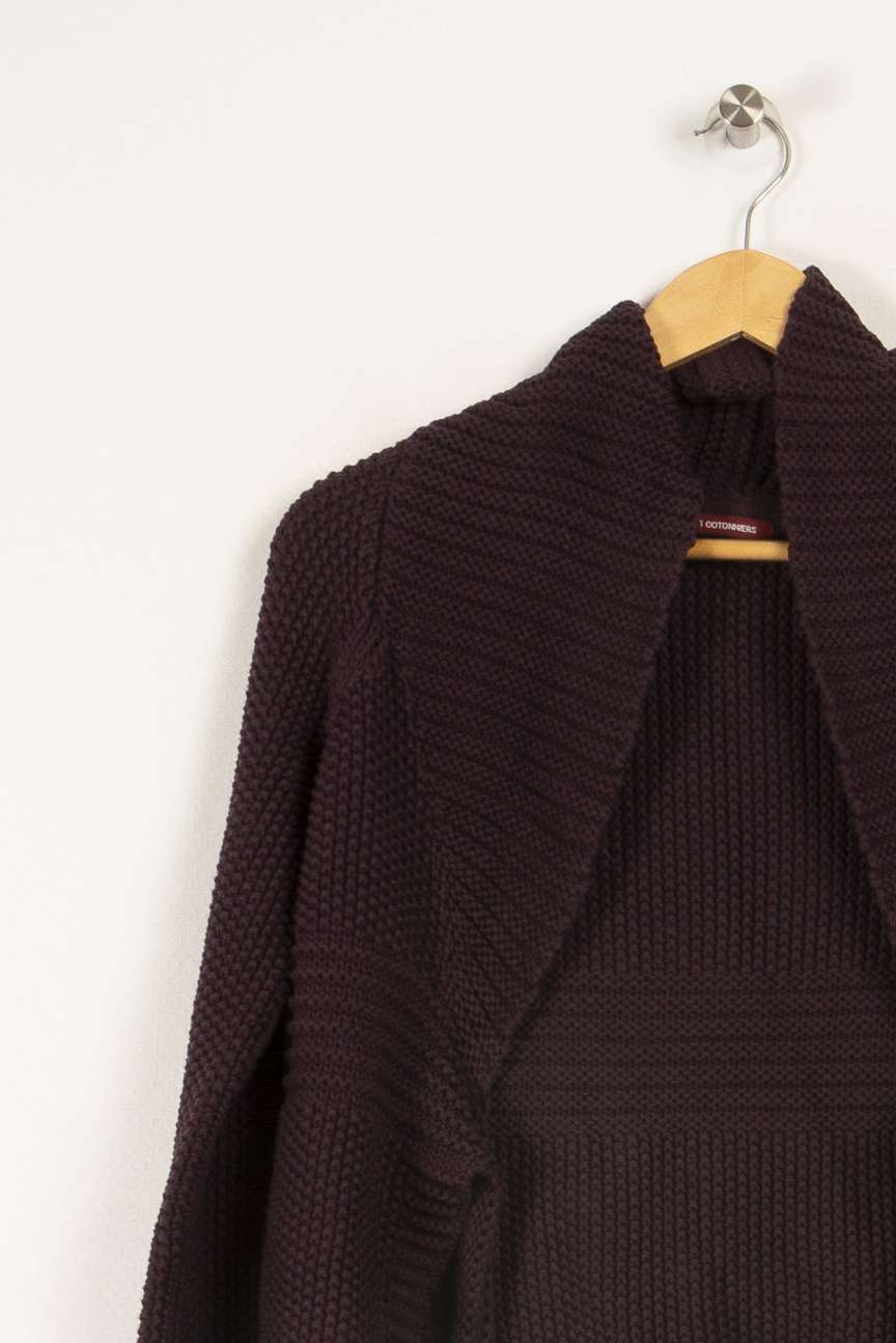 Cardigan en maille violet - Taille S/36