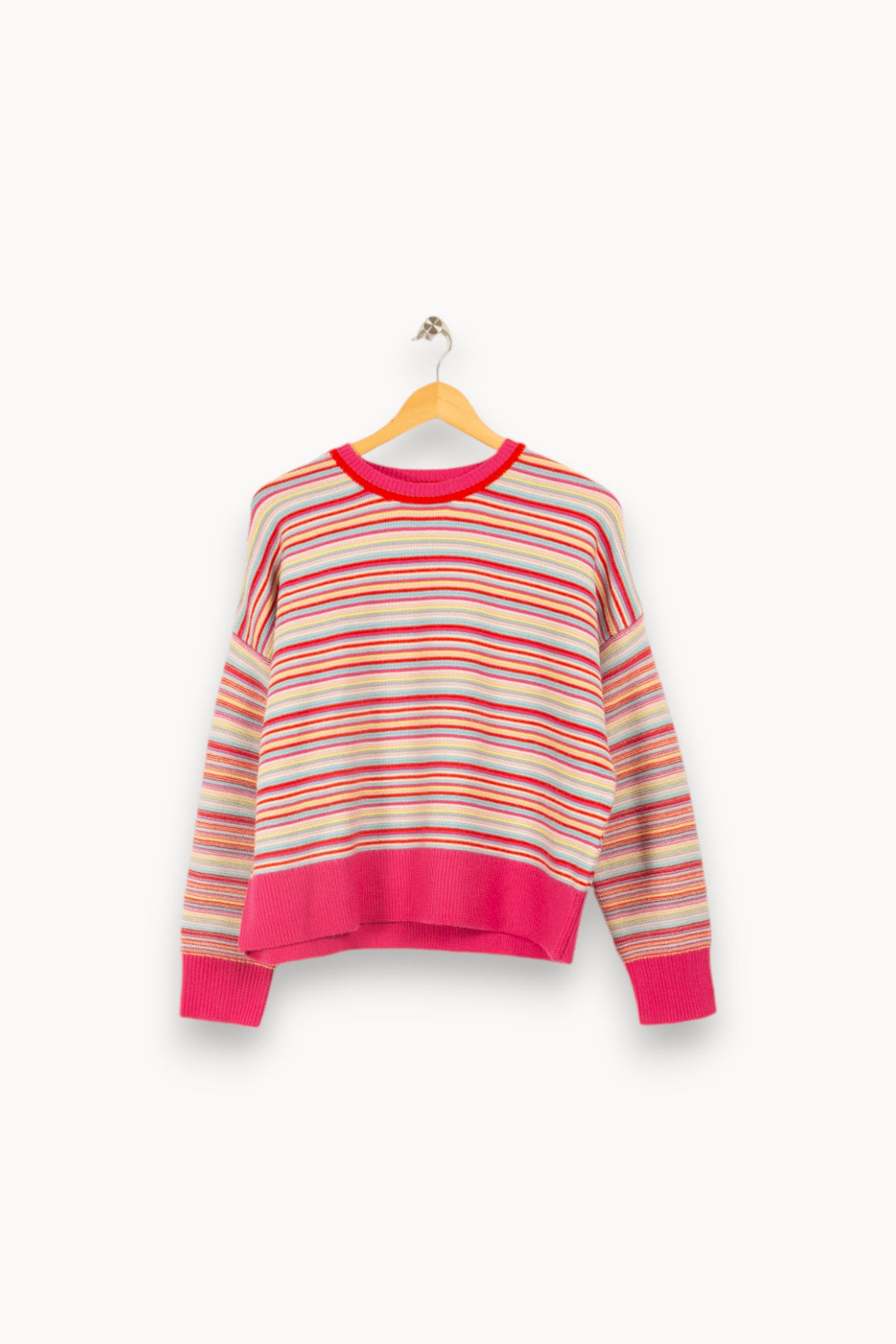 Pull multicolore à rayures - Taille M/38