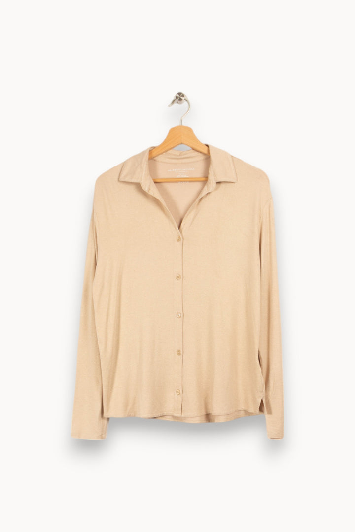 Chemise beige pailletée - Taille S/36