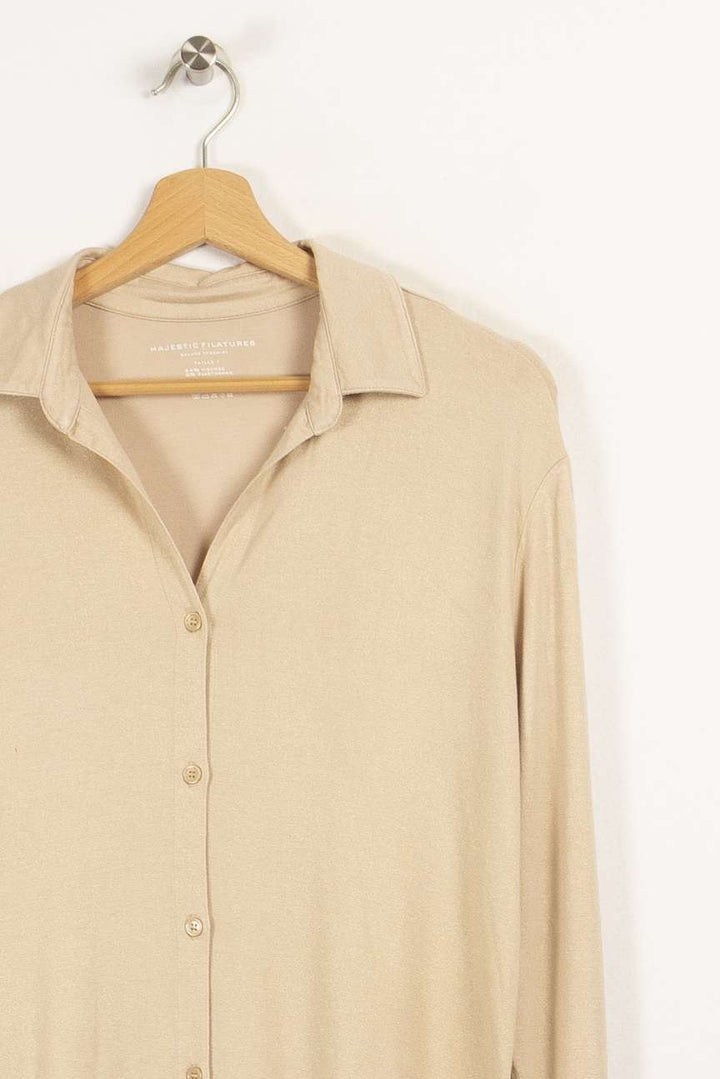 Chemise beige pailletée - Taille S/36