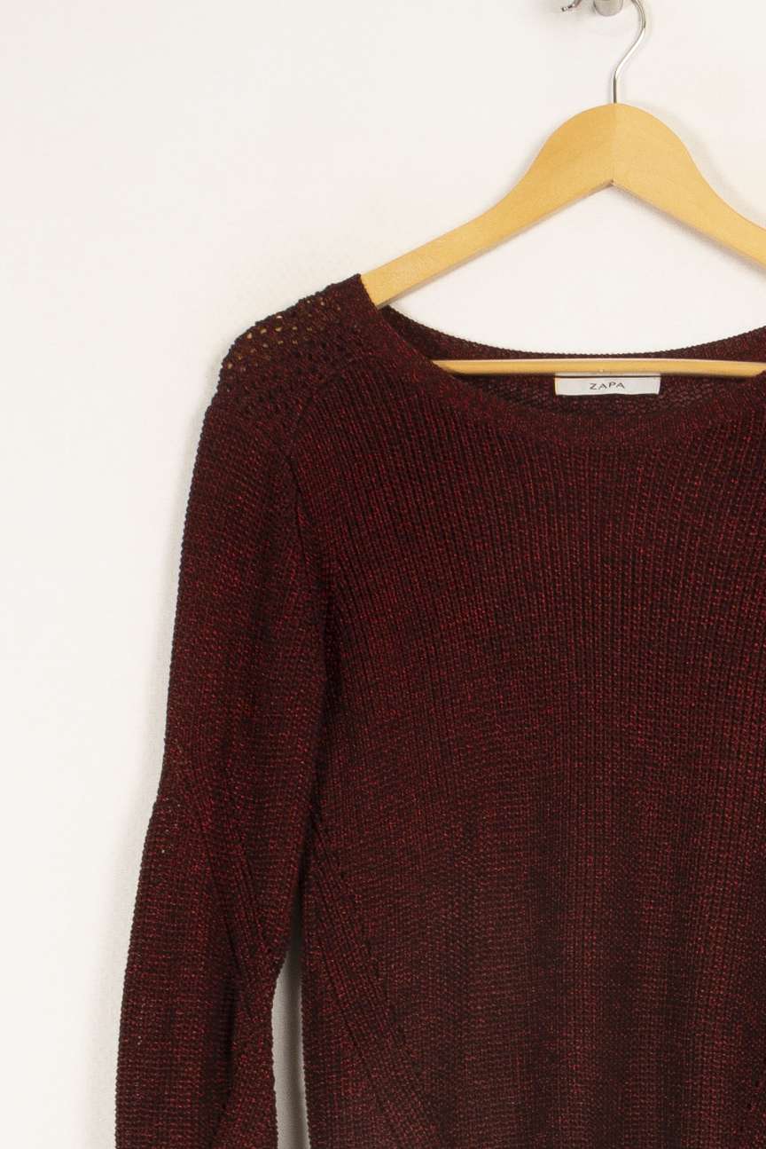 Pull en maille bordeaux - Taille M/38