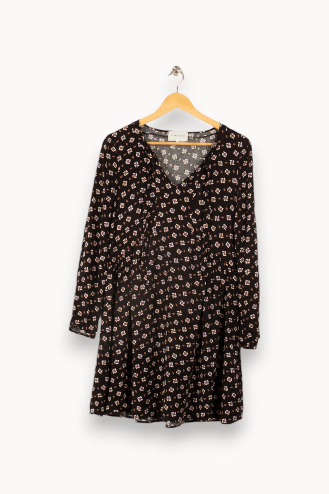 Robe noire à motifs - Taille M/38