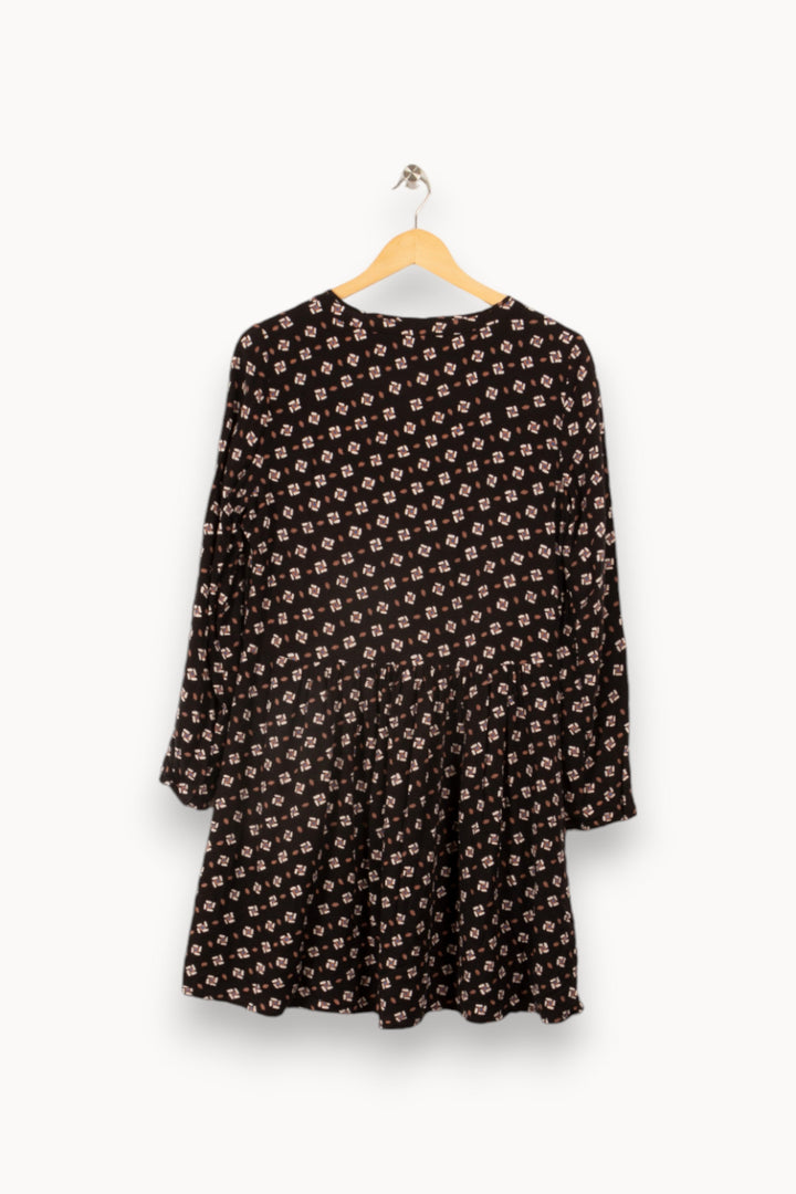 Robe noire à motifs - Taille M/38