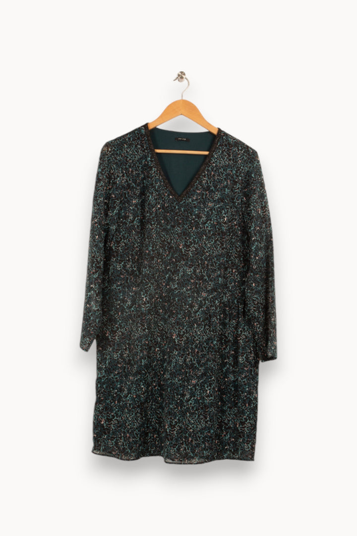 Robe verte à motifs - Taille XL/42